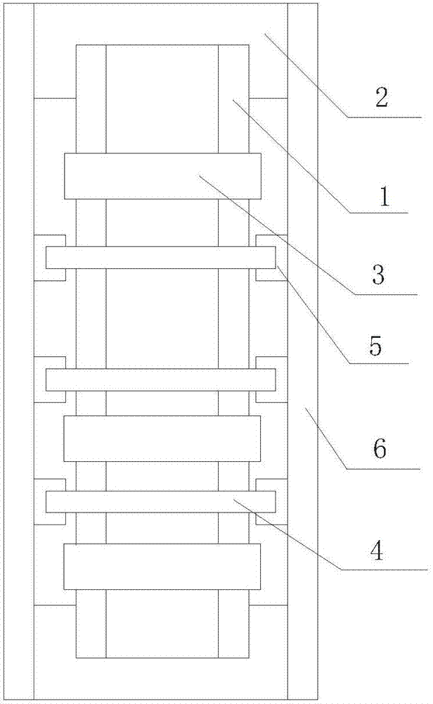 一种圆竹模块化房屋墙体的找平结构的制造方法与工艺