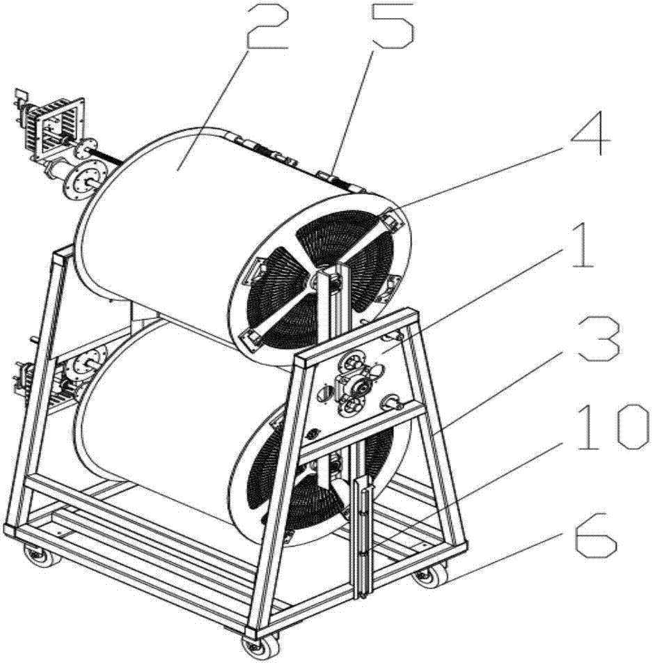 一种可自转滚筒式台车烤箱结构的制造方法与工艺