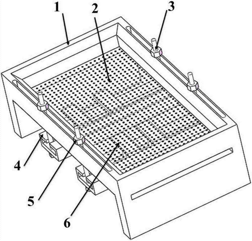 一种金属打标机用网格模板夹具装置的制造方法