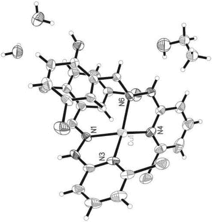 一种抗癌药物5‑溴水杨醛缩‑2‑氯‑6‑肼基吡啶席夫碱铜配合物及合成方法与流程