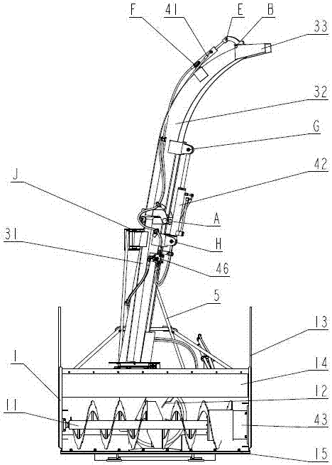 折叠式高抛筒吹雪机的制造方法与工艺