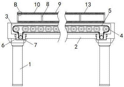 一種動(dòng)力滾筒輸送機(jī)用貨物保護(hù)邊架的制造方法與工藝