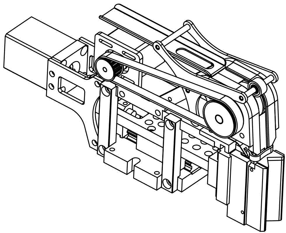 一种制盒机用送切胶带装置的制造方法