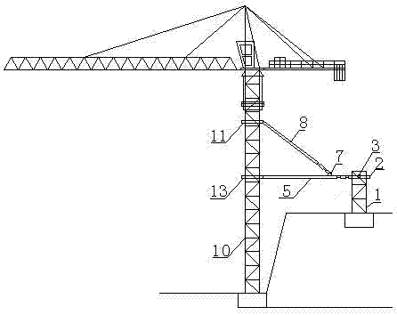 施工塔吊临时搭建附着的制造方法与工艺