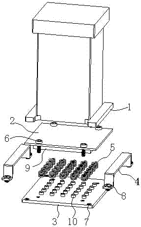 平板硫化机的安装支架的制造方法与工艺