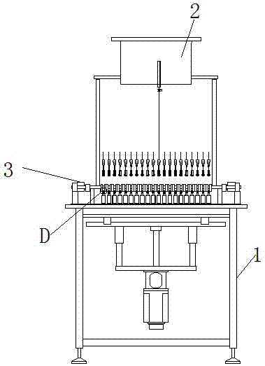 一種針孔瓶口容器瓶插針式注射機(jī)及其工作方法與流程