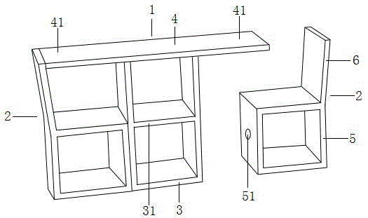 一种可拼接桌椅组合的制造方法与工艺