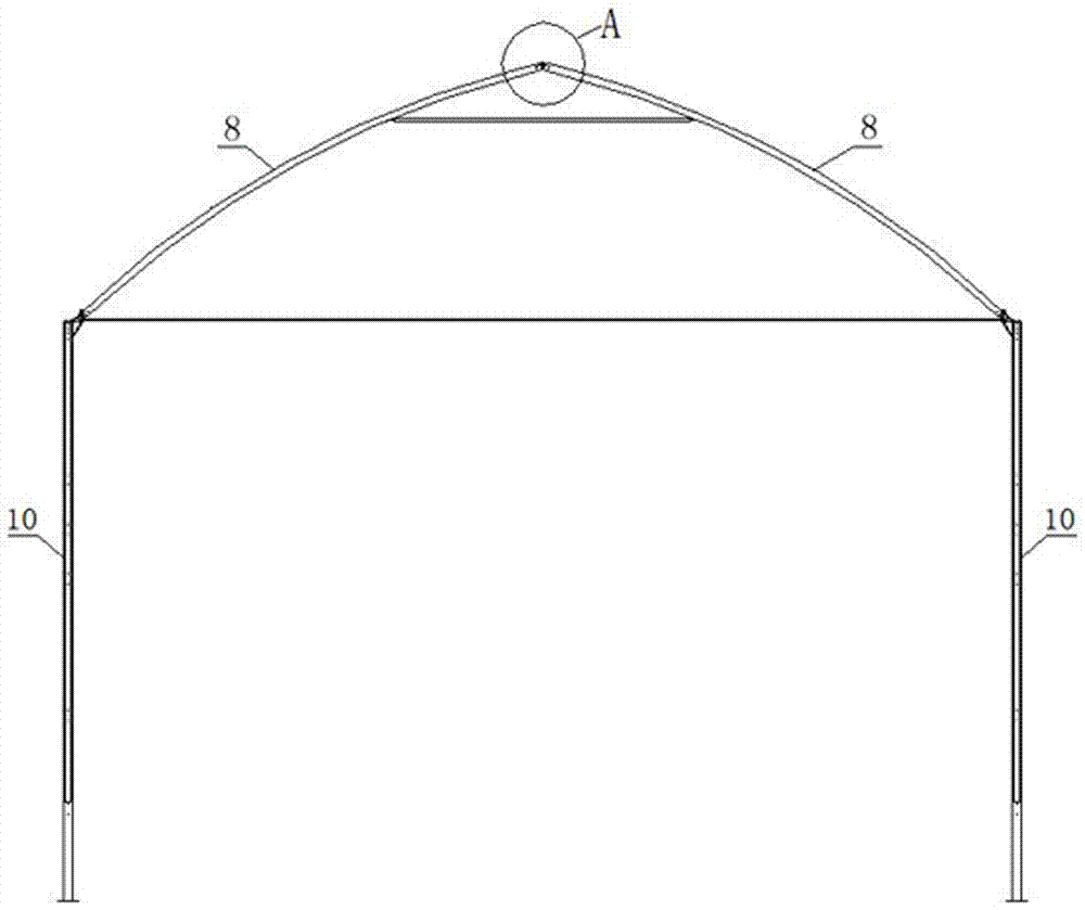 温室大棚用的拱顶连接头的制作方法