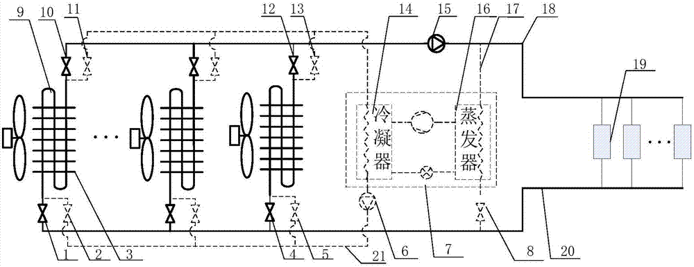 一种带自除霜功能的低温空气源热量采集装置的制造方法