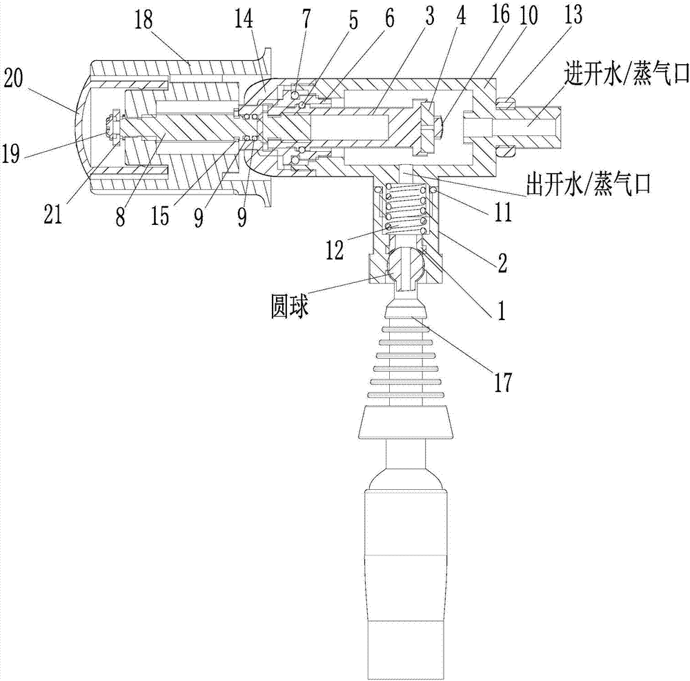 一種用于控制蒸氣或開水流通的通斷閥的制造方法與工藝