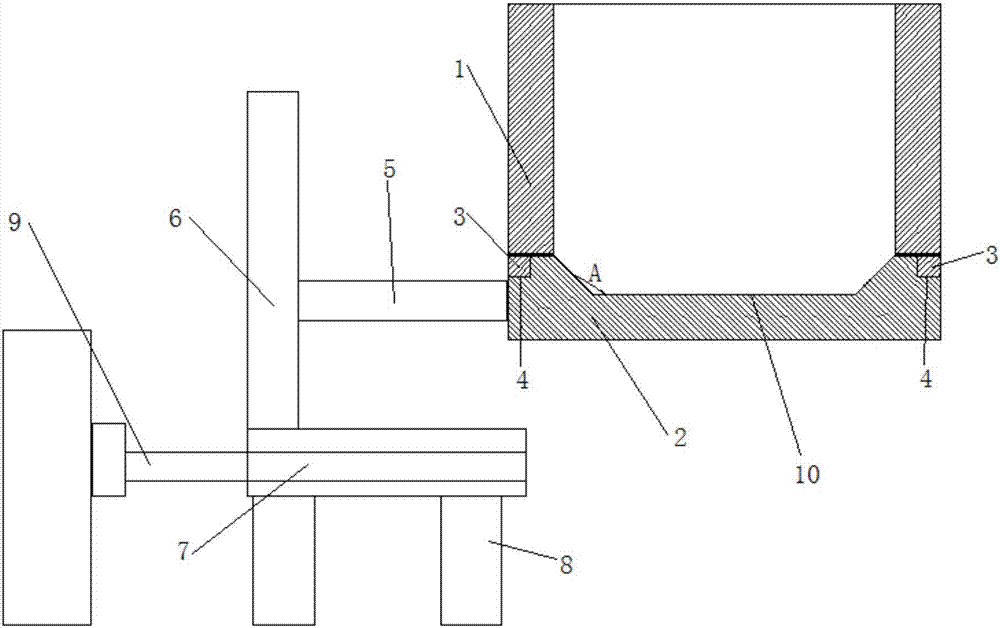 一種倒斜口磚的成型模箱的制造方法與工藝