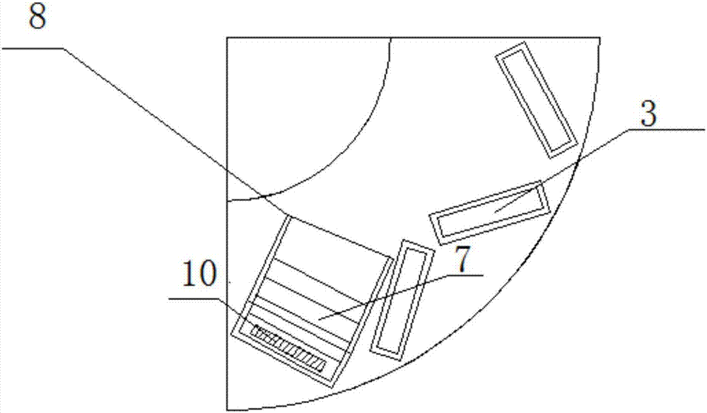 一種永磁同步電機轉(zhuǎn)子內(nèi)插式磁鋼推入裝置的制造方法