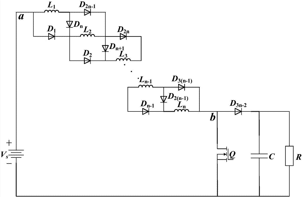 一種基于n級感性有源阻抗網(wǎng)絡(luò)的升壓電路及新能源系統(tǒng)的制造方法與工藝