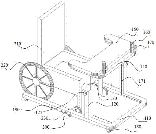 一种可坐式治疗专用滚轮车的制造方法与工艺