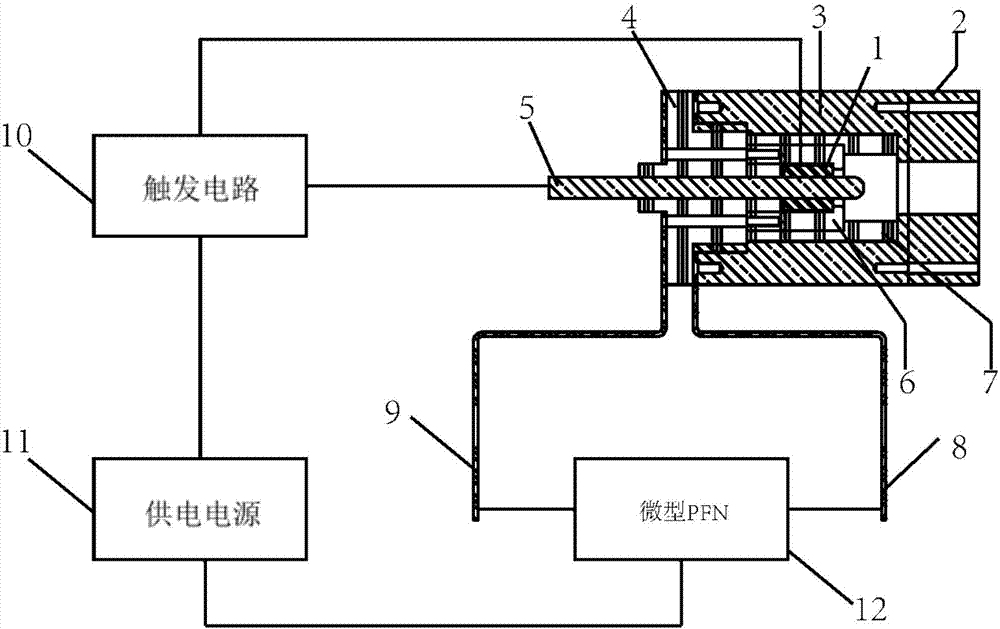 一种基于电热电磁混合加速的脉冲等离子体推力器的制造方法与工艺