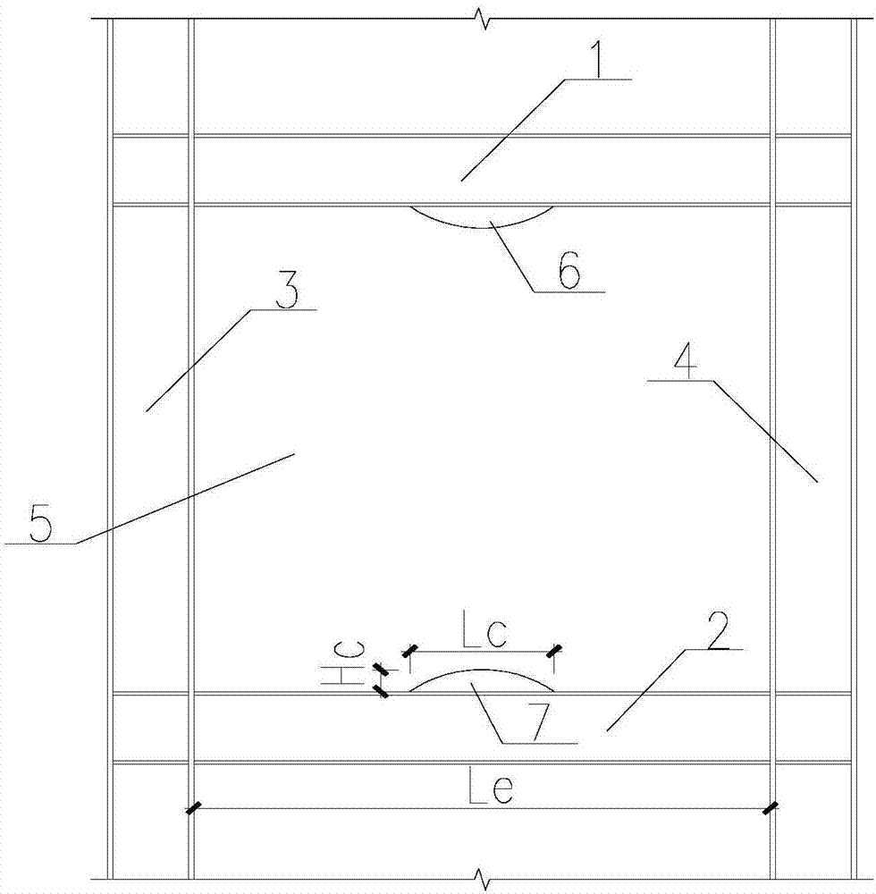 圆弧形切口非加劲钢板剪力墙的制作及施工方法与流程