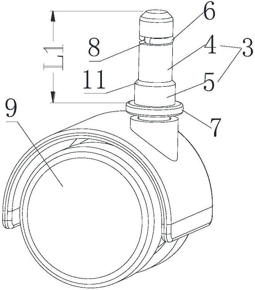 腳輪安裝結(jié)構(gòu)、移動(dòng)空調(diào)和除濕機(jī)的制造方法與工藝