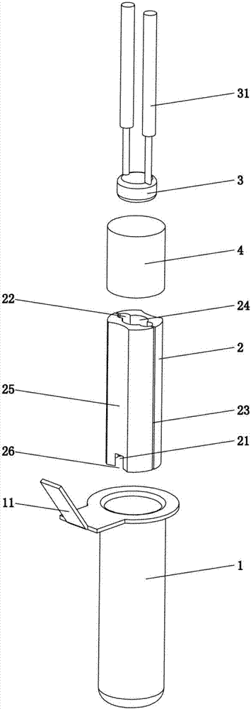 一种电热容器温度传感器的制造方法与工艺