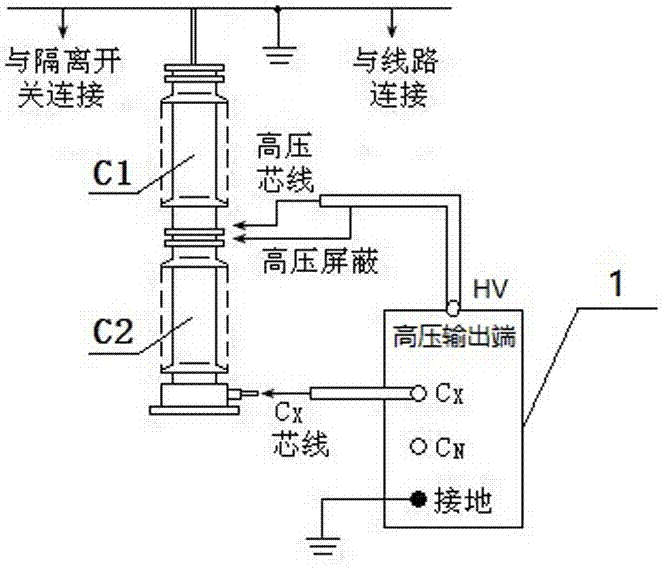 一種可不拆引線測試多節(jié)高壓電容器的加屏蔽介損裝置的制造方法