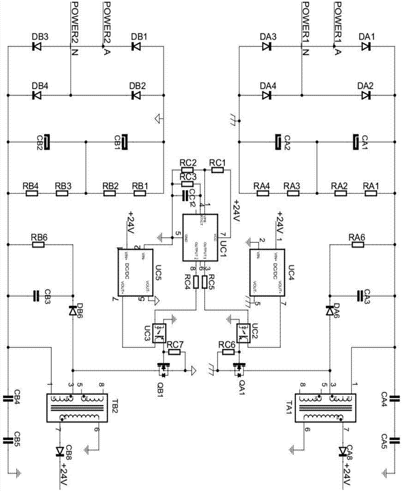 自動轉(zhuǎn)換開關(guān)電器控制器專用電源的制造方法與工藝