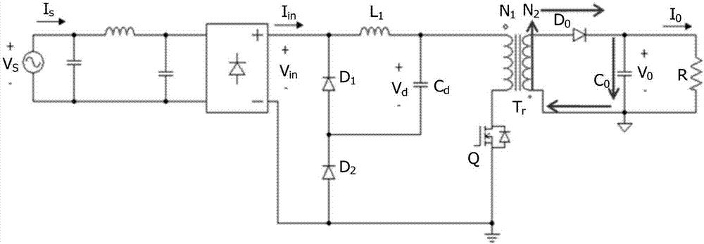 单级高功因低纹波电压输出转换器电路的制造方法与工艺
