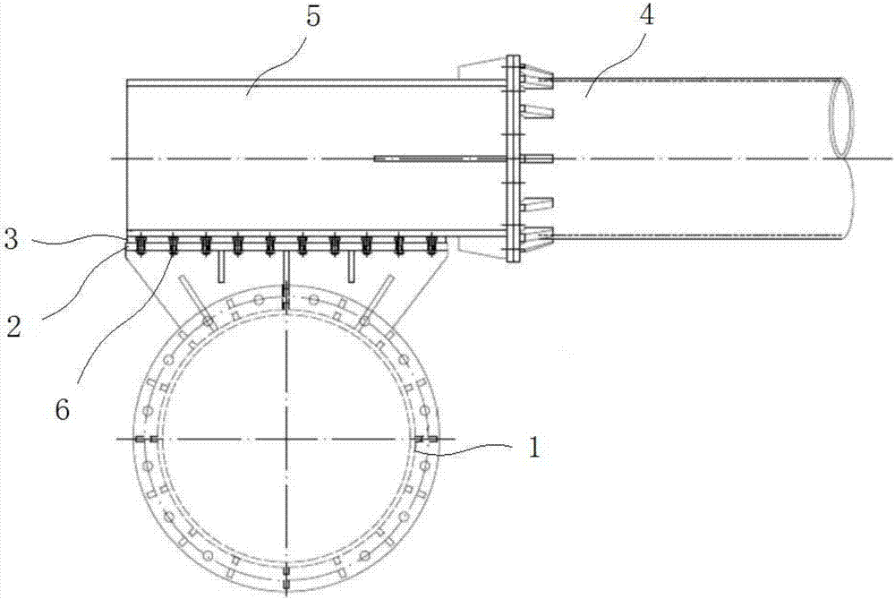 一种系杆与钢管支撑的连接结构的制造方法与工艺