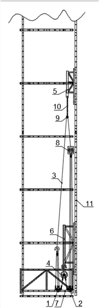 一种附着式升降脚手架自动循环吊装装置的制造方法