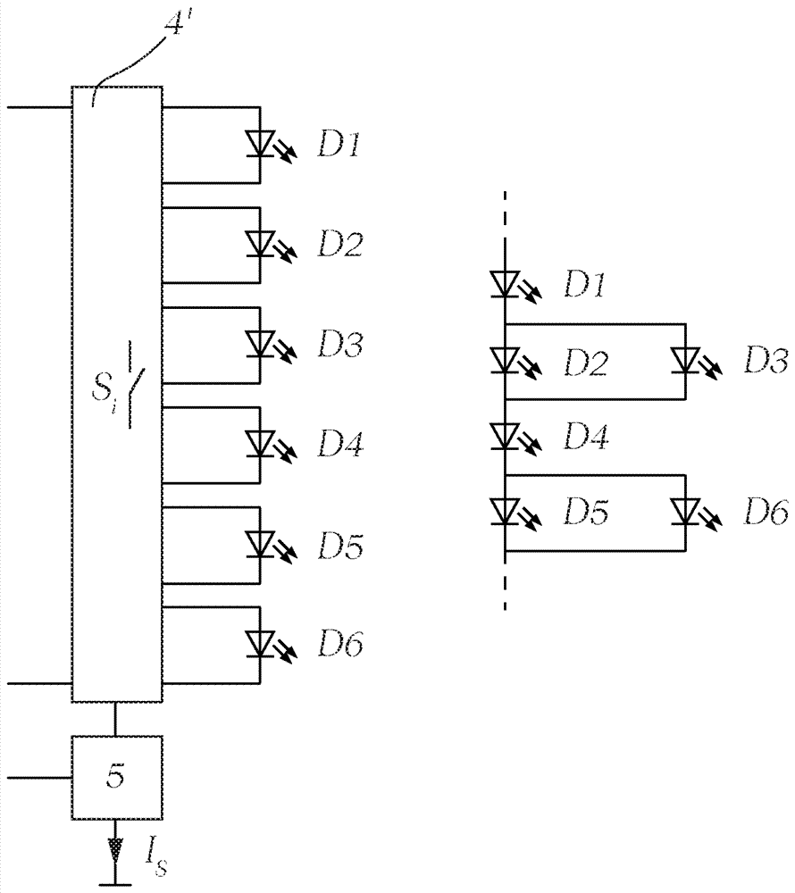 用于给n个LED单元的串联连接馈电的方法和电路装置与流程
