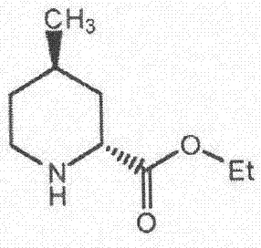 一種阿加曲班中間體（2R，4R）－4－甲基哌啶－2－甲酸乙酯的合成方法與流程