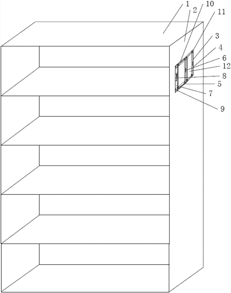 一種帶標(biāo)示板的書架的制造方法與工藝