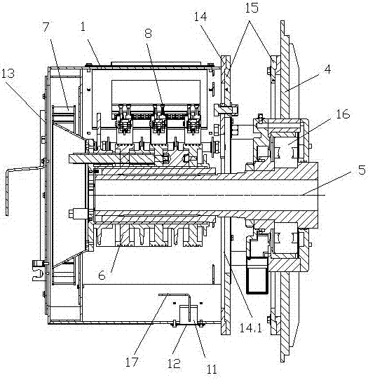 雙饋風力發(fā)電機集電環(huán)系統(tǒng)和軸承通風冷卻裝置的制造方法