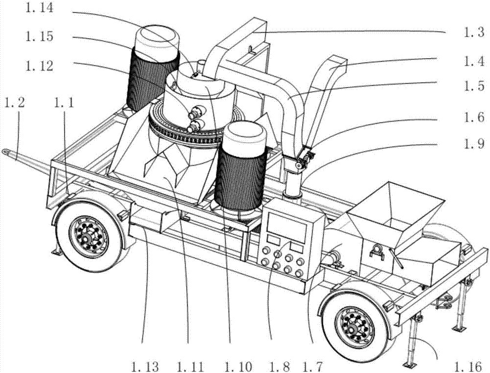 集成式秸稈粉碎壓塊車載工作站的制造方法與工藝