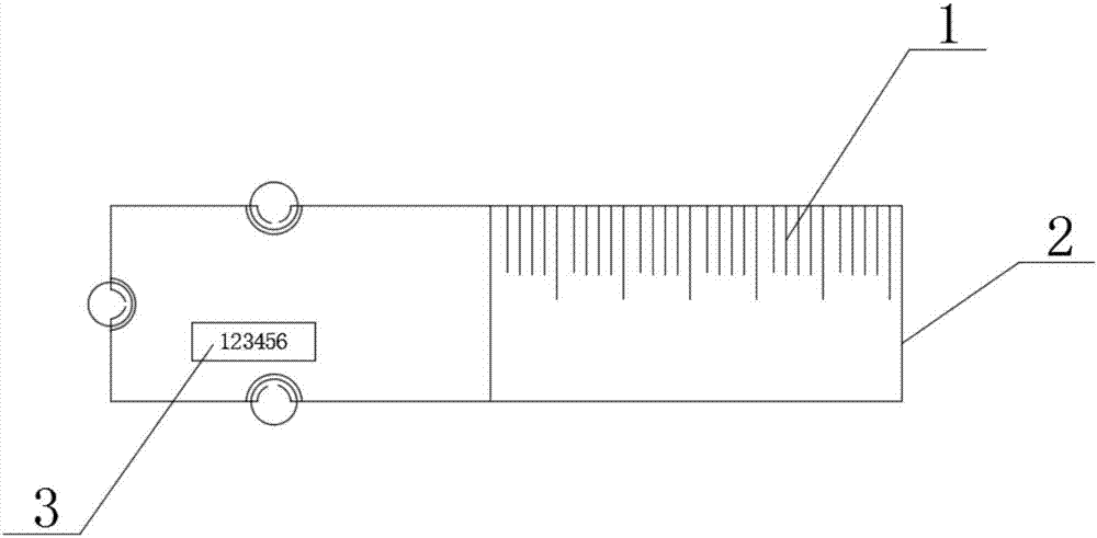 一種建筑物結構裂縫寬度檢驗標尺及裂縫監(jiān)測方法與流程