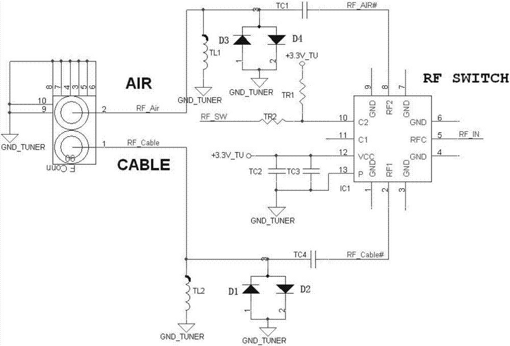 一种用单端输入接收双端射频信号输入的电路的制造方法与工艺