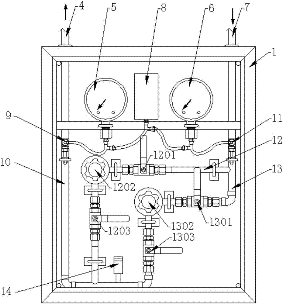 一种可屏幕声光报警的二级稳压箱的制造方法与工艺