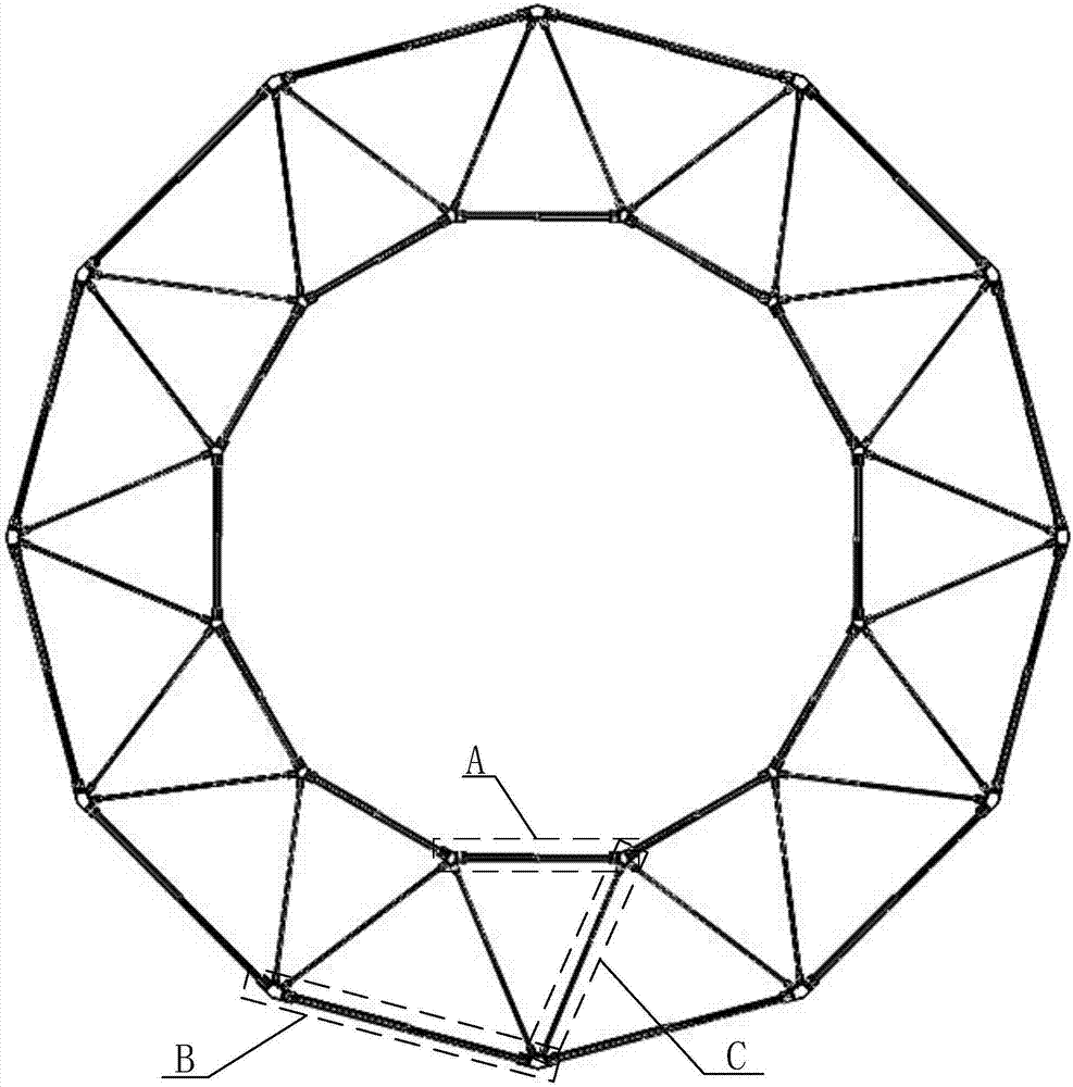 过约束剪叉式双层环形桁架可展开天线机构的制造方法与工艺