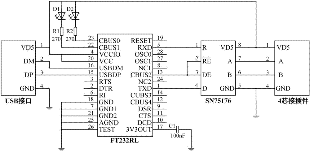 USB转RS485串口微型集成连接器的制造方法与工艺