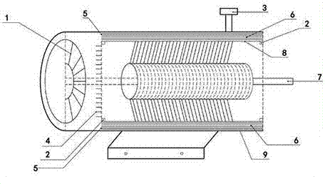 一种蜂巢式多孔风冷电动机散热装置的制造方法