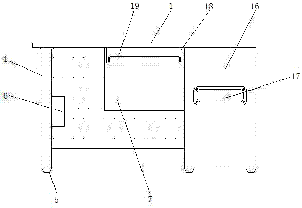 一種學(xué)校教學(xué)用升降電腦桌的制造方法與工藝