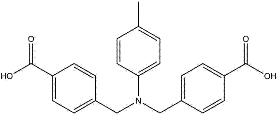 一種甲苯與丙烷構(gòu)筑的新型熒光材料及合成方法與流程