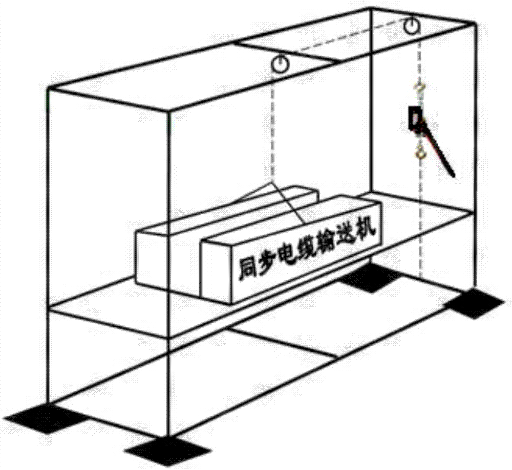 電纜同步輸送機(jī)組合式固定裝置的制造方法