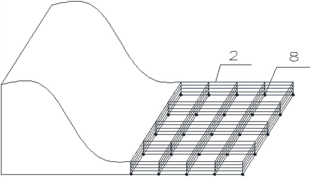 一种泄水重力坝消能的立体格栅结构的制造方法与工艺
