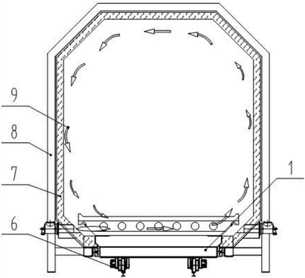 新型八边形截面炉膛工业台车炉的制造方法与工艺