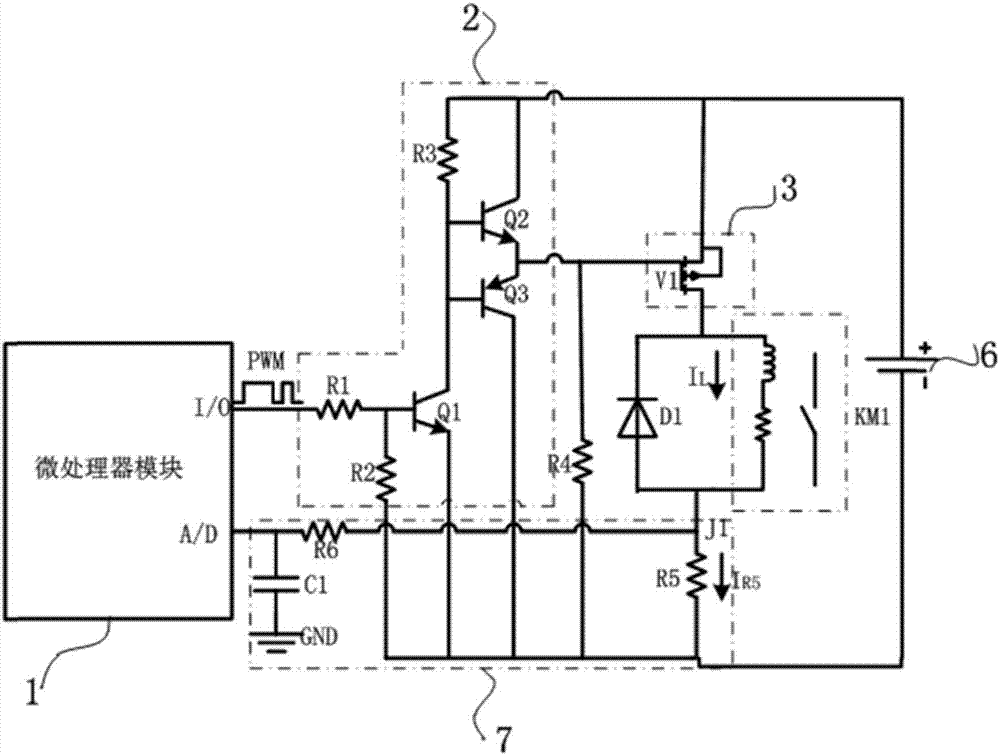 一種基于PWM波控制的繼電器線圈驅(qū)動電路的制造方法與工藝