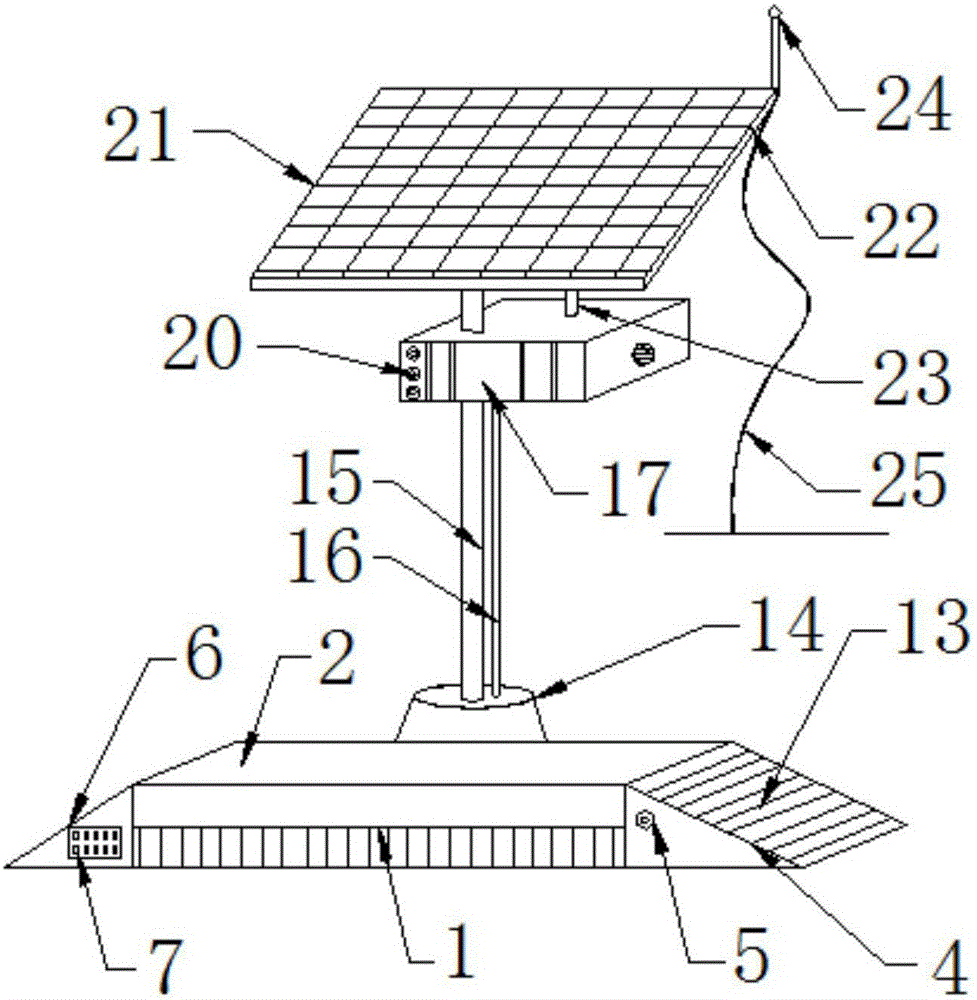 一種具備防雷電保護(hù)裝置的太陽(yáng)能室外電子汽車(chē)衡的制造方法