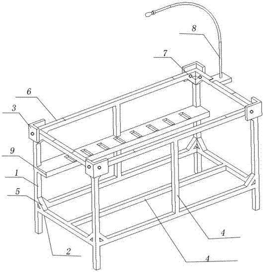 一种变流器柜的装配台架的制造方法与工艺