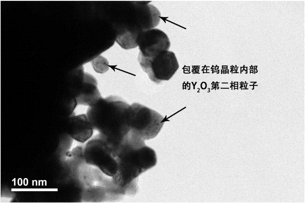 一种核壳结构的钨‑氧化钇超细复合前驱体粉末的制备方法与流程