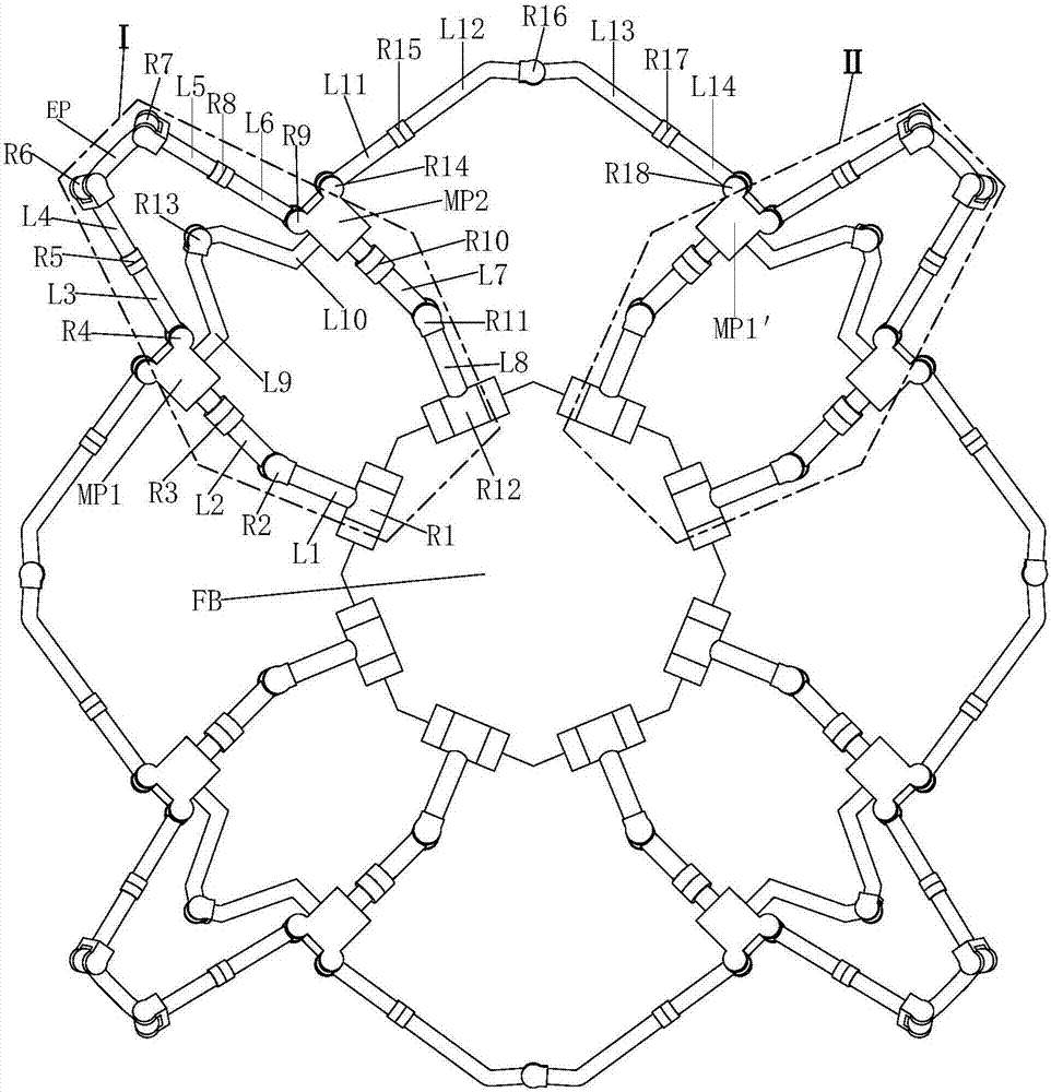 含1R耦合支链的对称连杆单元及基于此的伞状折展机构的制造方法与工艺