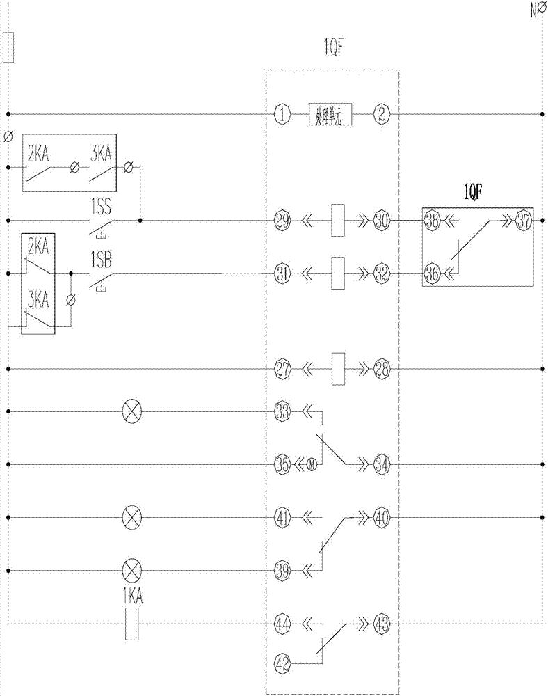 一种低压开关柜两进线一母联的电气联锁电路的制作方法