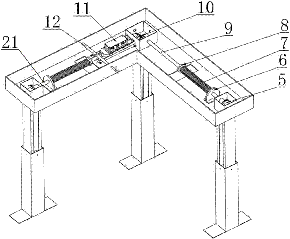 一种机械式三腿自动升降桌及其调节方法与流程